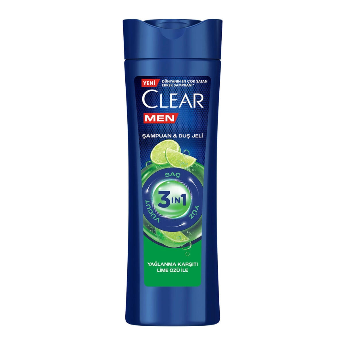 Clear Men Şampuan&Duş Jeli 3 in 1 Yağlanma Karşıtı 350Ml