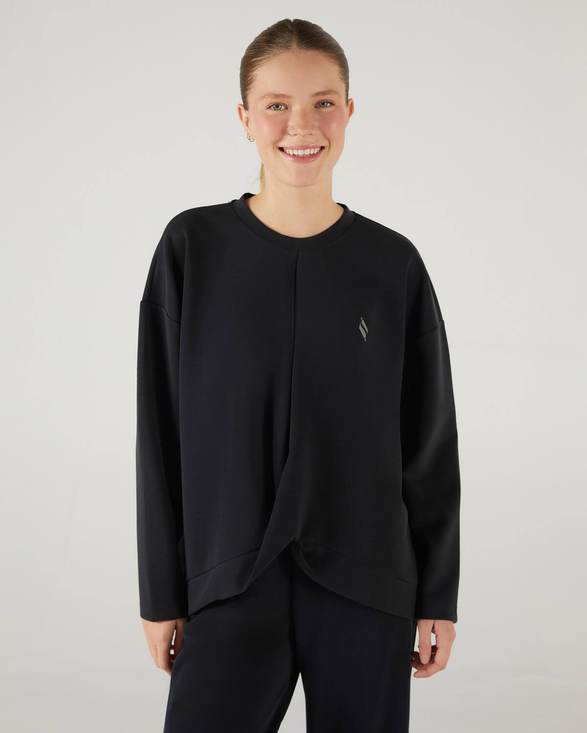 Skechers W Soft Touch Crew Neck Sweatshirt S242152-001 Siyah