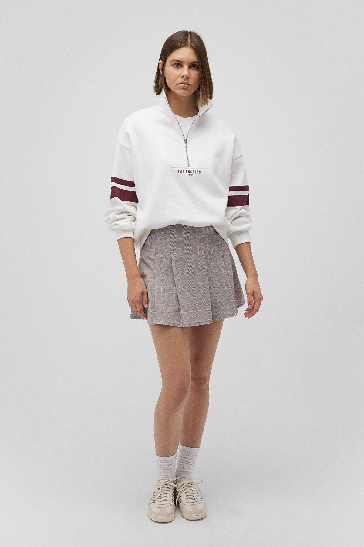 Mavi Sweatshirt M1S10171-70057 Kırık Beyaz