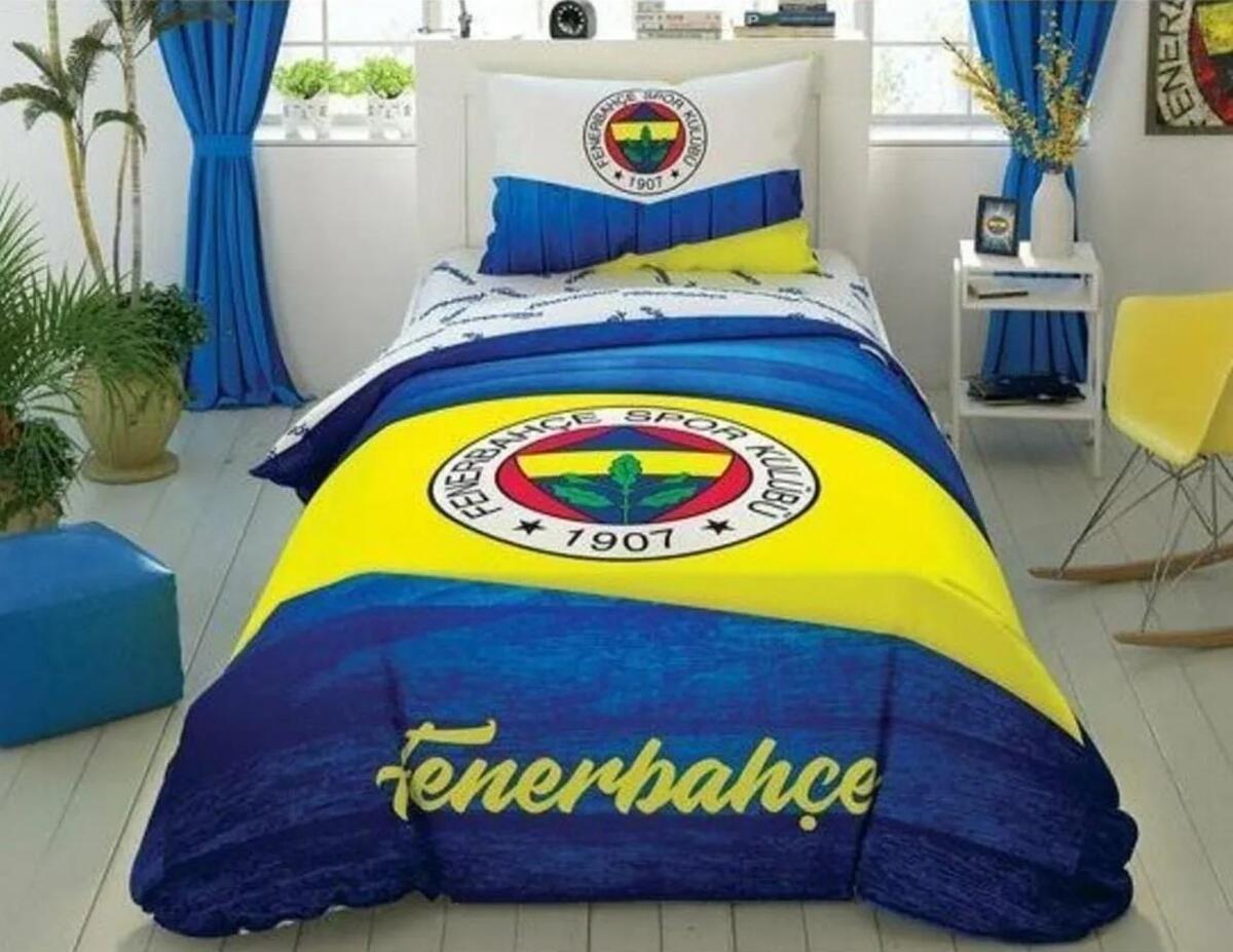 Taç Nevresim Takımı Tek Kişilik Disney Brf Fenerbahçe Wooden