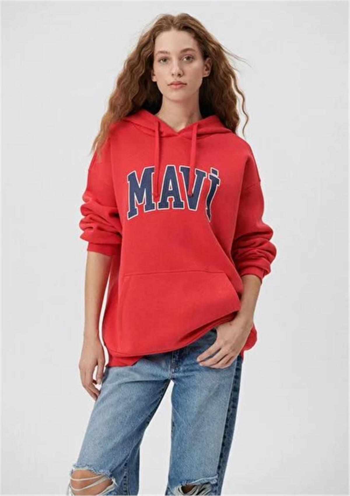 Mavi Sweatshirt M1600361-82054 Kırmızı