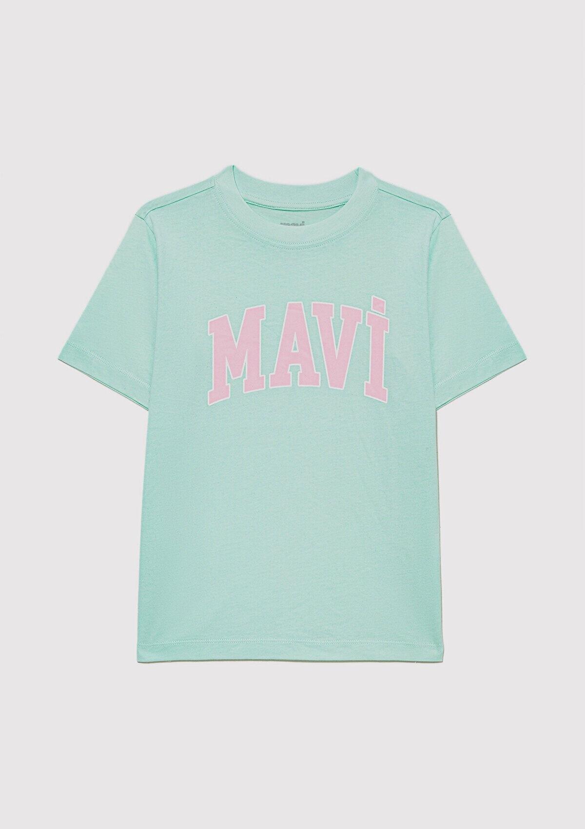 Mavi Tişört Kız Çocuk M7610109-71643 Turkuaz