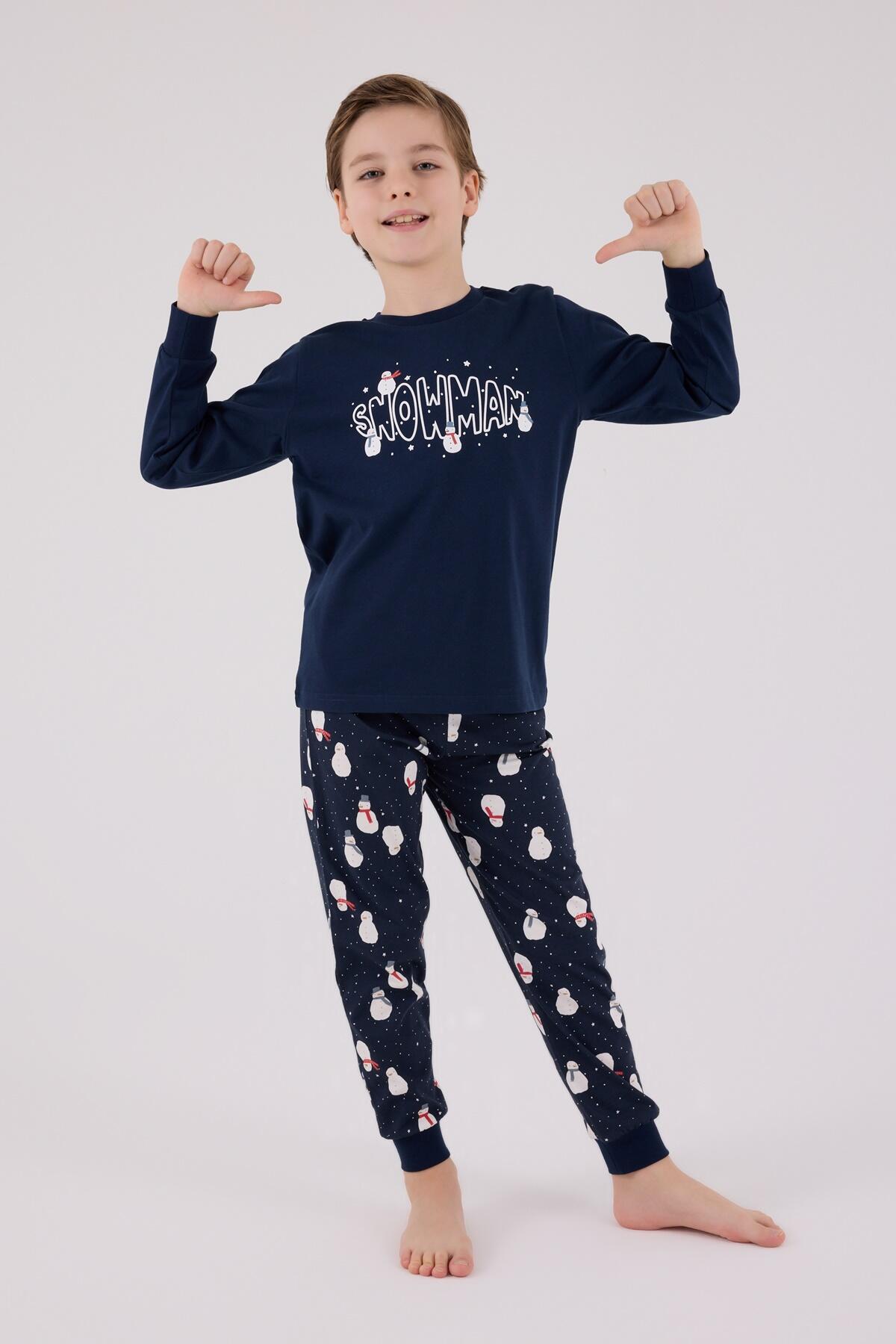 Rolypoly Pijama Takım Erkek Çocuk RP3680-2 Lacivert