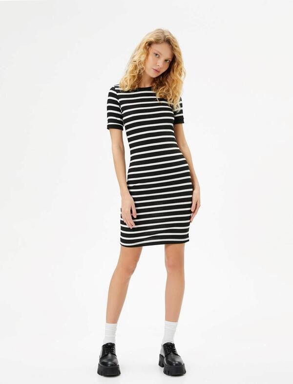 Koton Elbise 4SAL80008IK Siyah