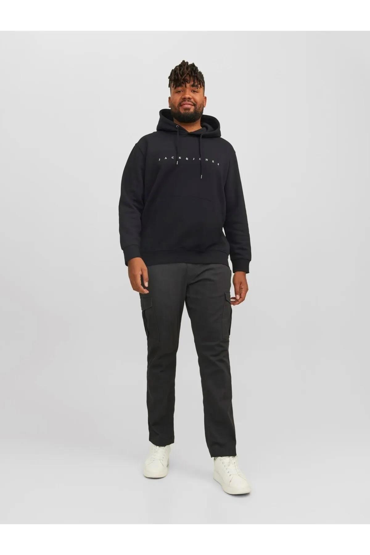 Jack&Jones Plus Sweatshirt 12243527 Siyah