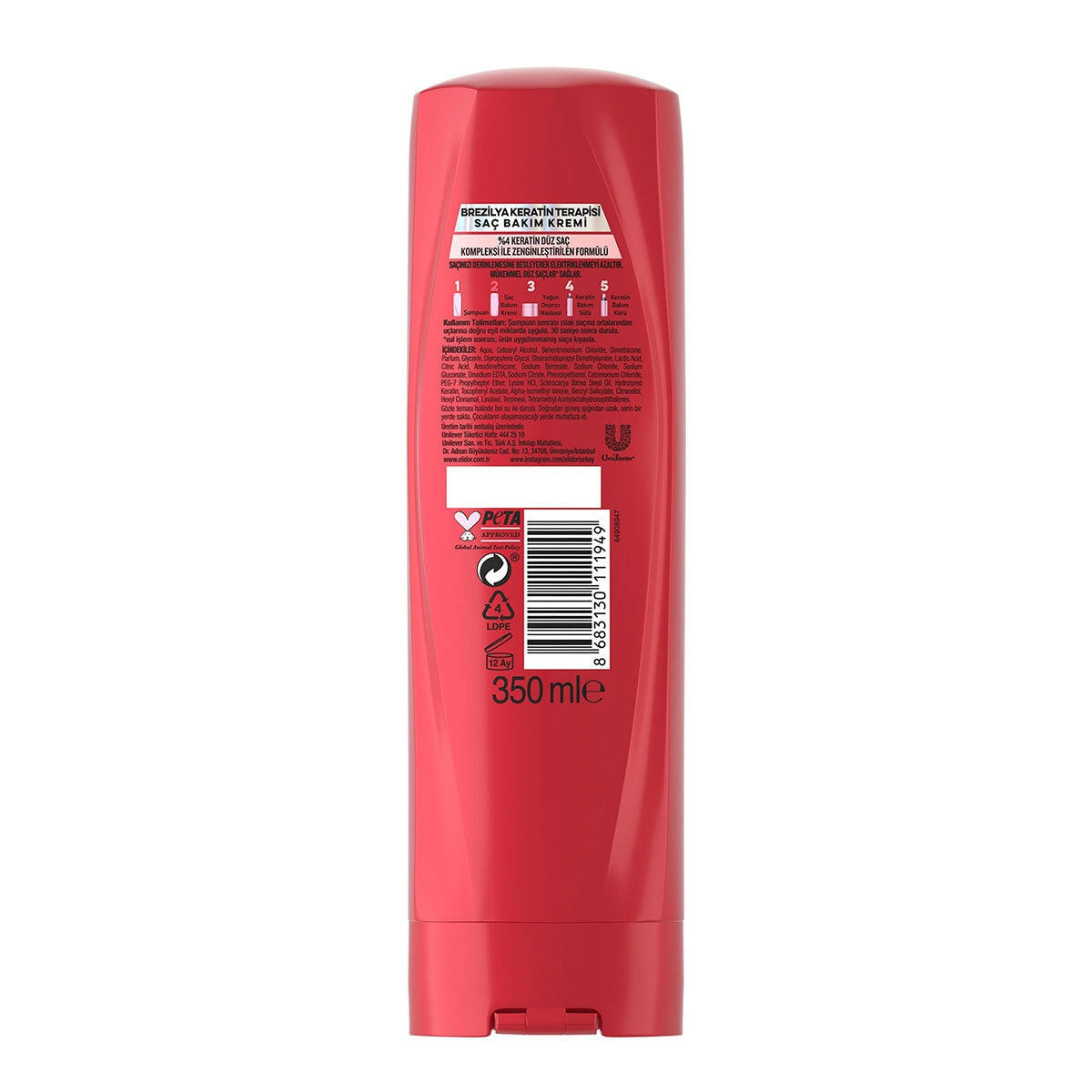 Elidor Saç Kremi Brezilya Keratin Terapisi 350Ml