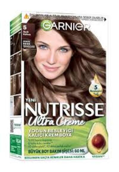 Garnier Saç Boyası Nutrisse Ultra Creme No:5 Açık Kahve (Dy)