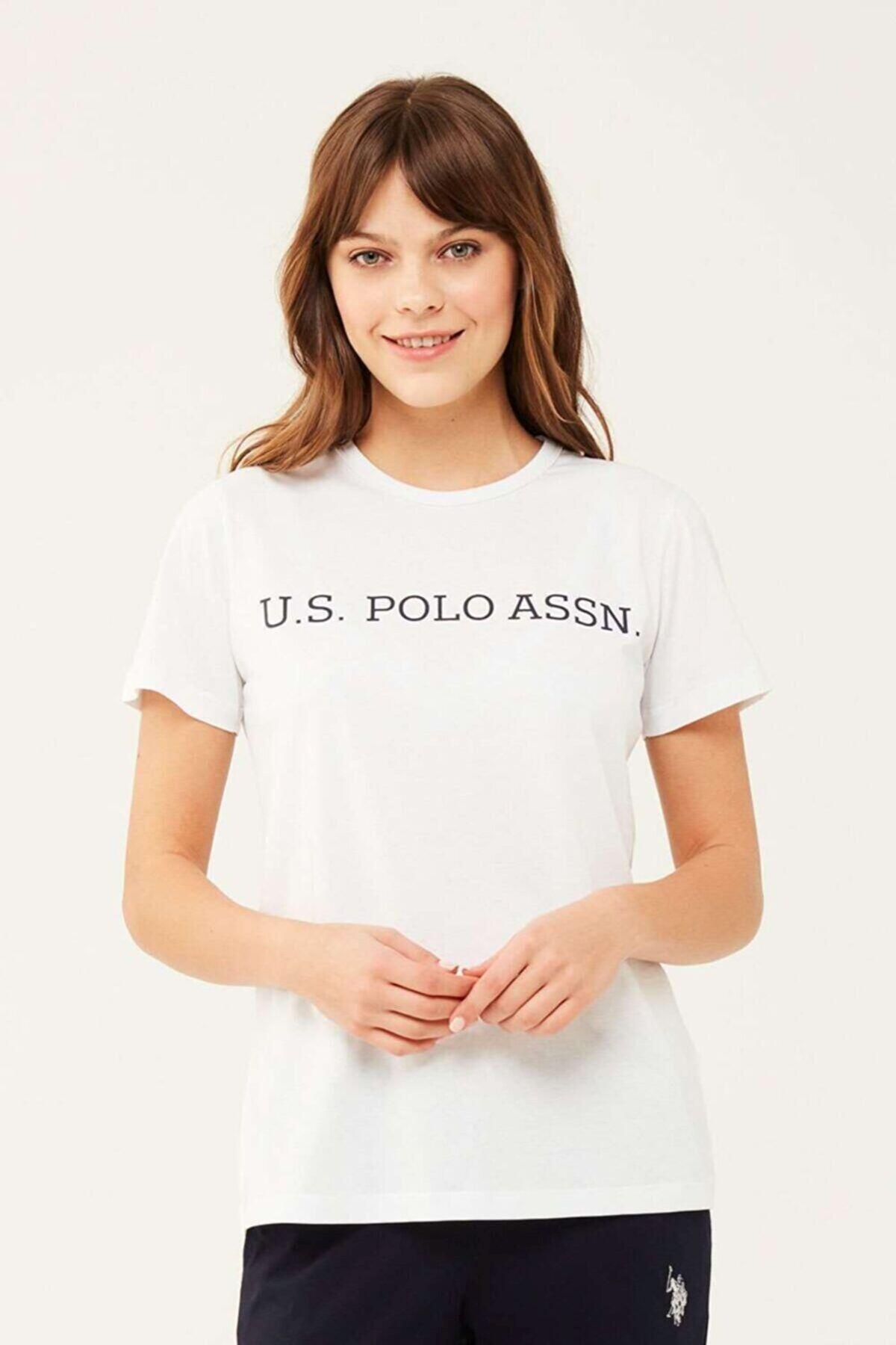 U.S. Polo Tişört Yuvarlak Yaka 16595 Beyaz
