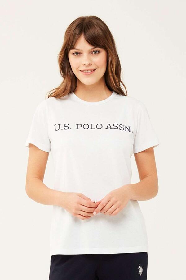 U.S. Polo Tişört Yuvarlak Yaka 16595 Beyaz