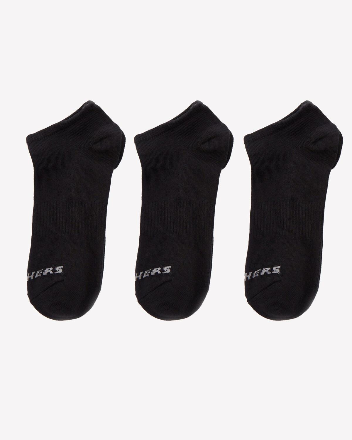 Skechers U Low Cut 3 Pack Sock S212300-001 Black 39-42
