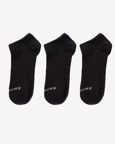 Skechers U Low Cut 3 Pack Sock S212300-001 Black 39-42 (Dy)