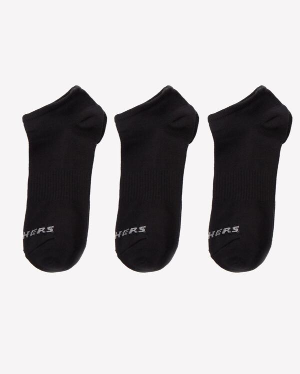 Skechers U Low Cut 3 Pack Sock S212300-001 Black 39-42