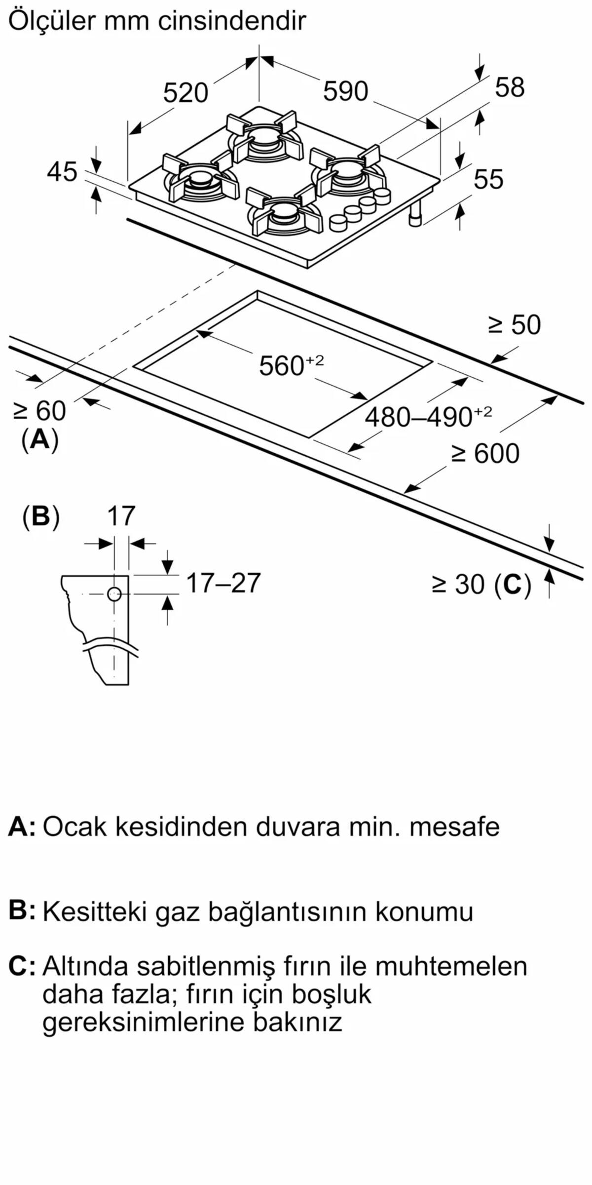 Siemens Ankastre Ocak EO6C6PB11O