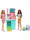 Barbie Brooklyn Ve Malibu Pasta Yapıyor Oyun Seti MTL-HJY94