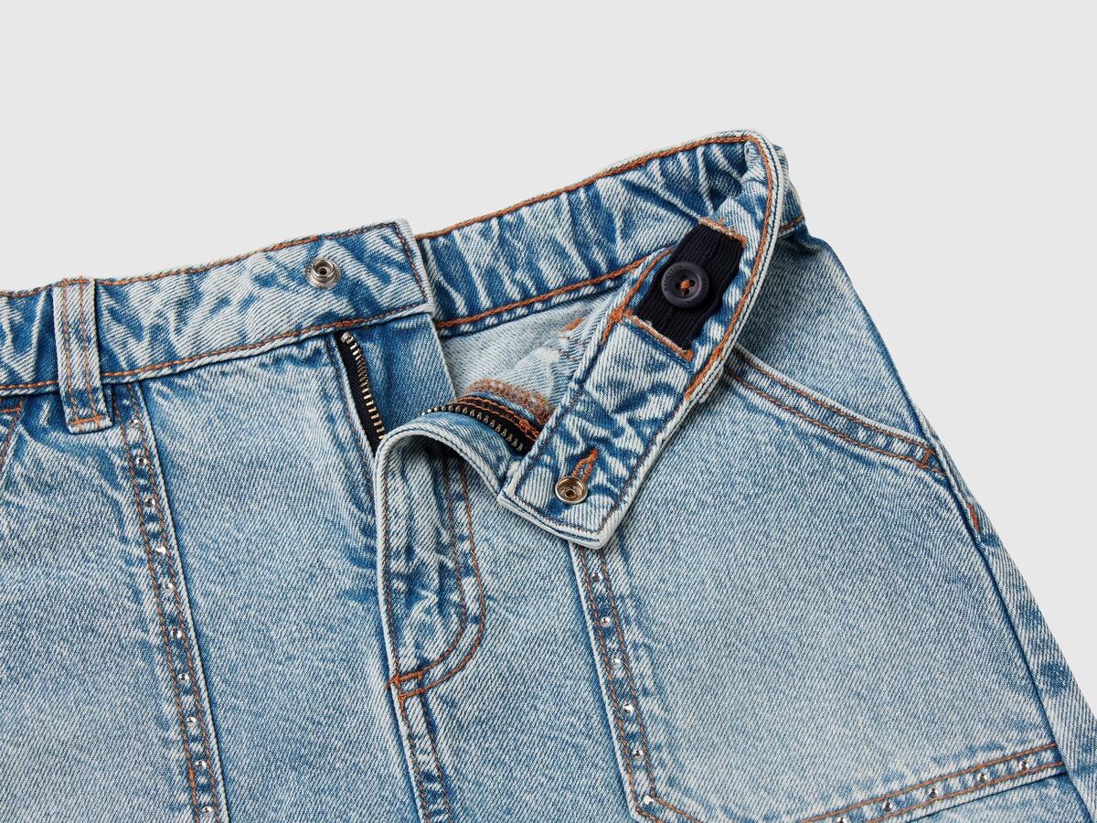 Benetton Etek Kız Çocuk 4R76C001O Mavi