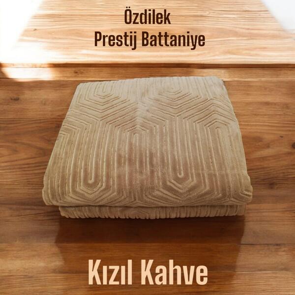 Özdilek Battaniye Çk Prestige Kızıl Kahve (Dy)