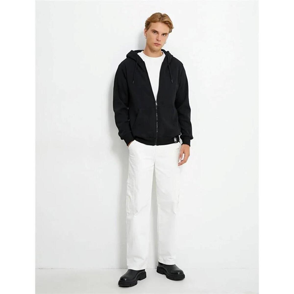 Koton Sweatshirt 4WAM70029MK Siyah