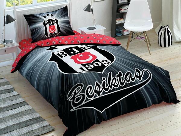 Taç Nevresim Takımı Tek Kişilik Disney Brf Beşiktaş Light Glow