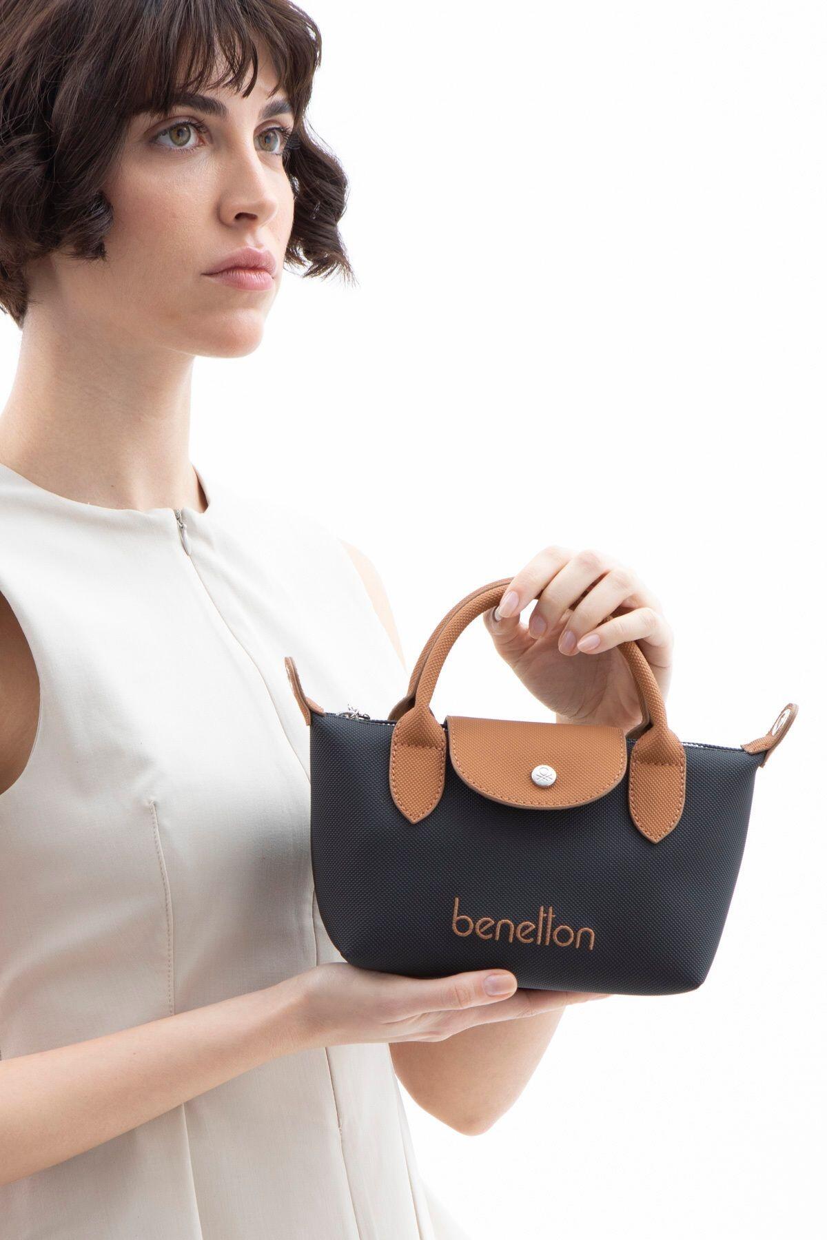 United Colors Of Benetton Kadın Çapraz Çanta BNT_1601 Lacivert-Camel