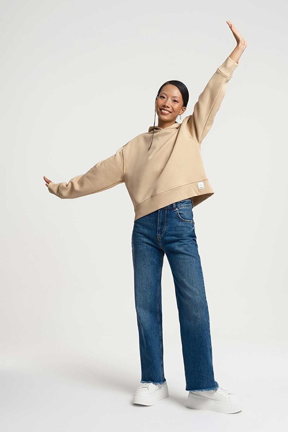Loft Sweatshirt LF2033675 Kırık Beyaz