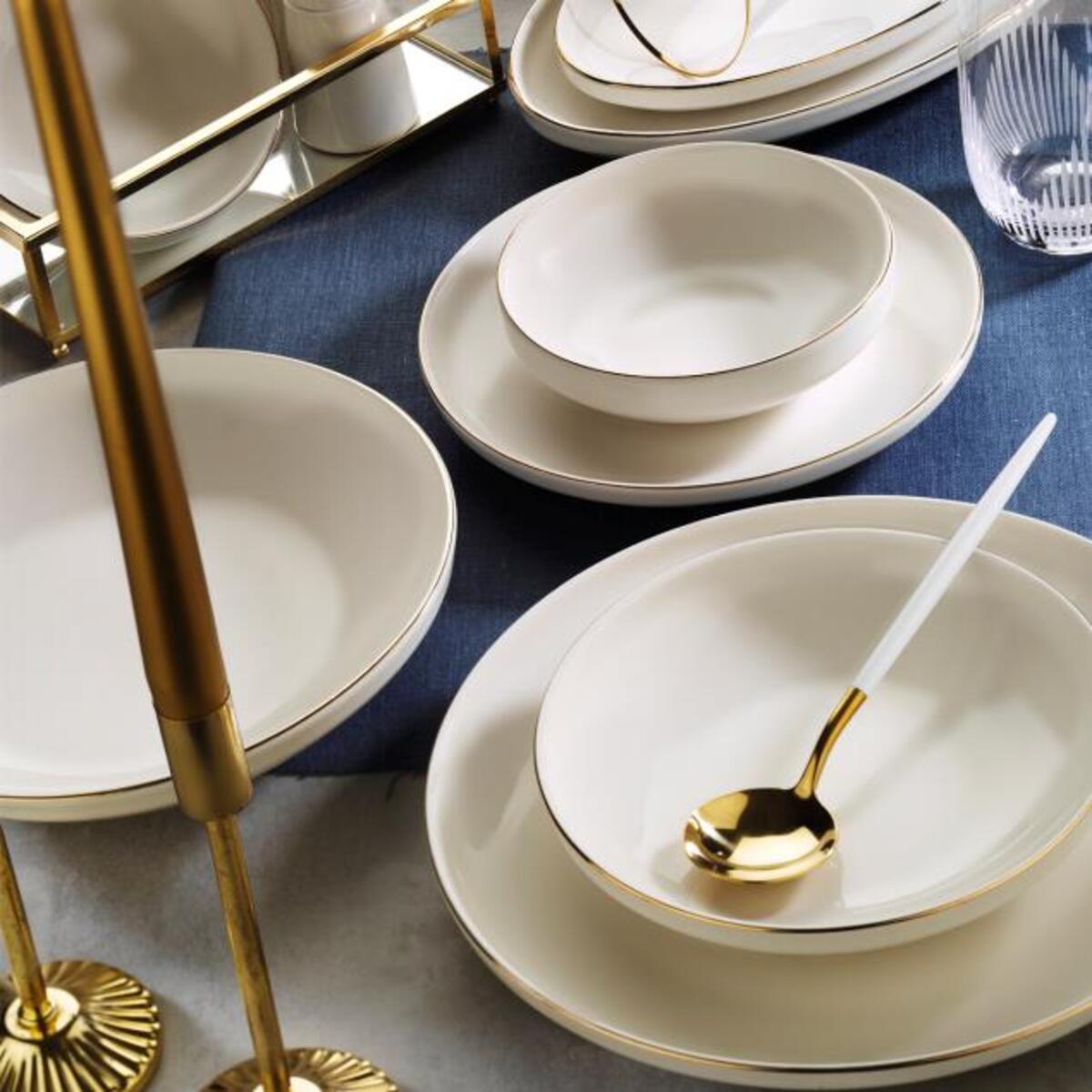 Aryıldız Yemek Takımı 30P Acoustıc Gold Ar4038147