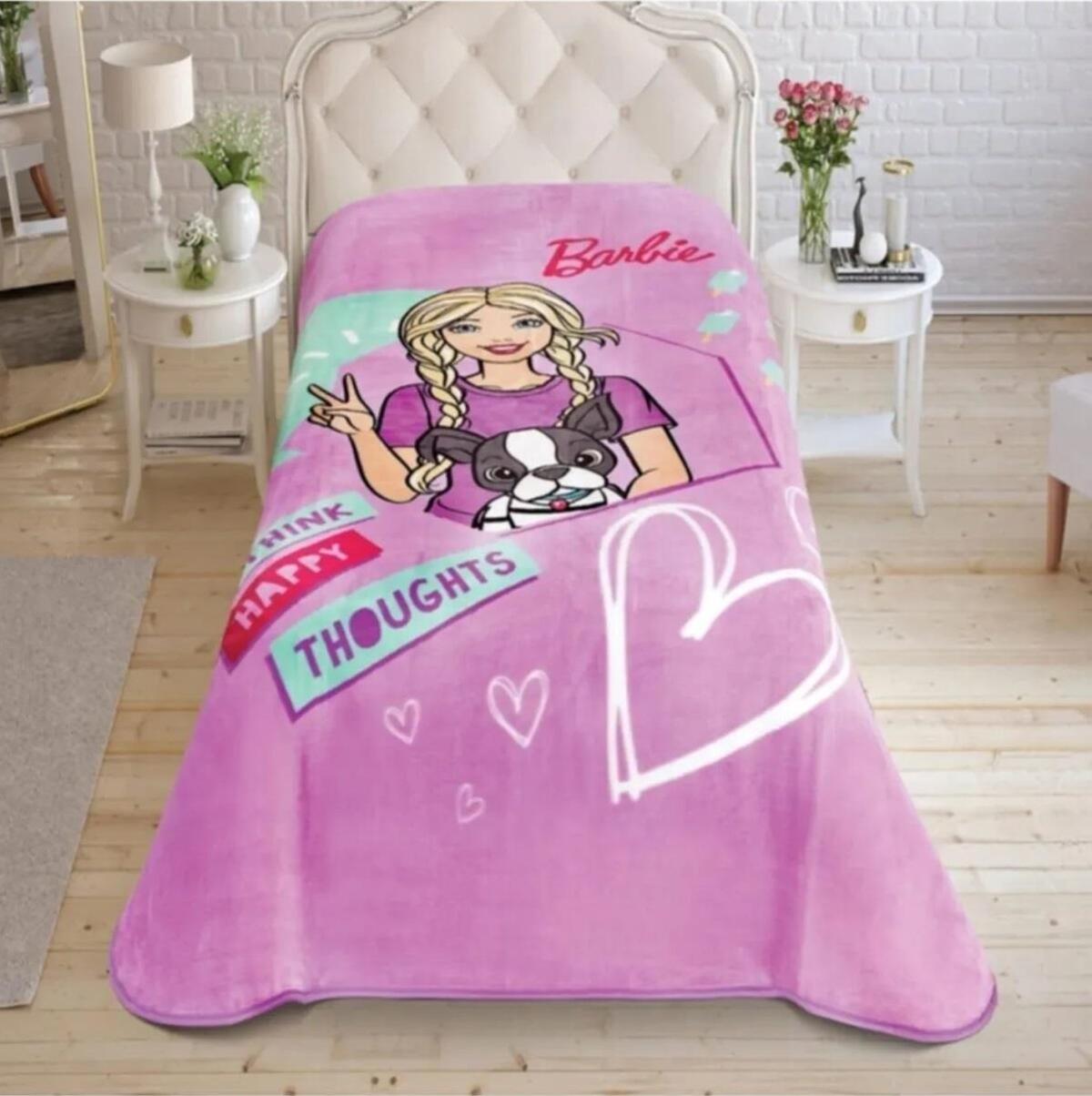 Taç Battaniye 160*220 Barbie Happy