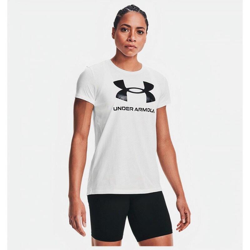 Under Armour Ua W Sportstyle Logo Ss 1356305-102 Beyaz (Dy)