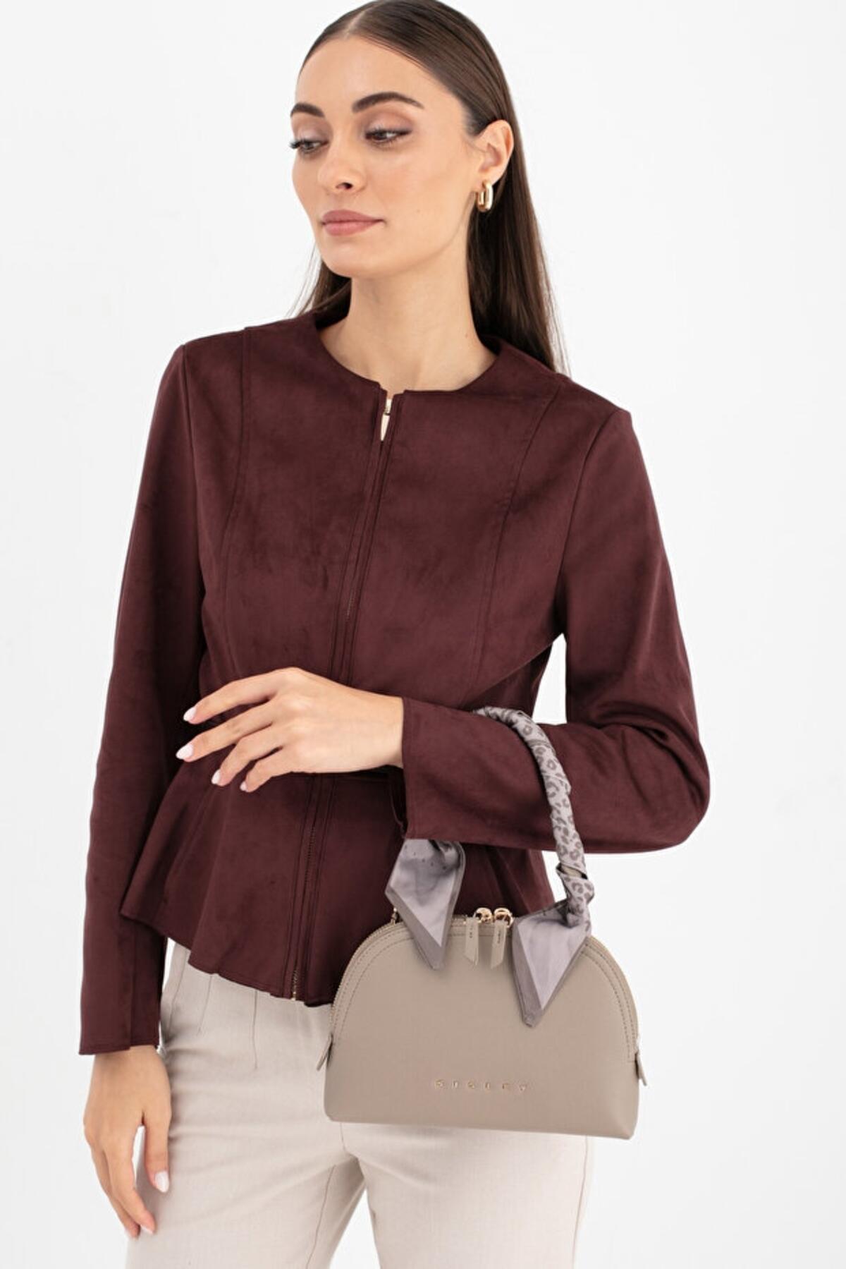 Sisley Kadın Kol Çantası SLY_277 Taş - Haki