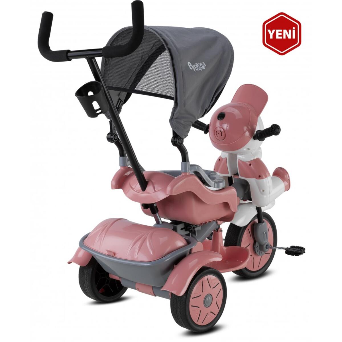 Babyhope Bisiklet Yupi Pembe-Gri 125