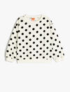 Koton Sweatshirt Kız Bebek 5WMG10106AK Ekru Desenli