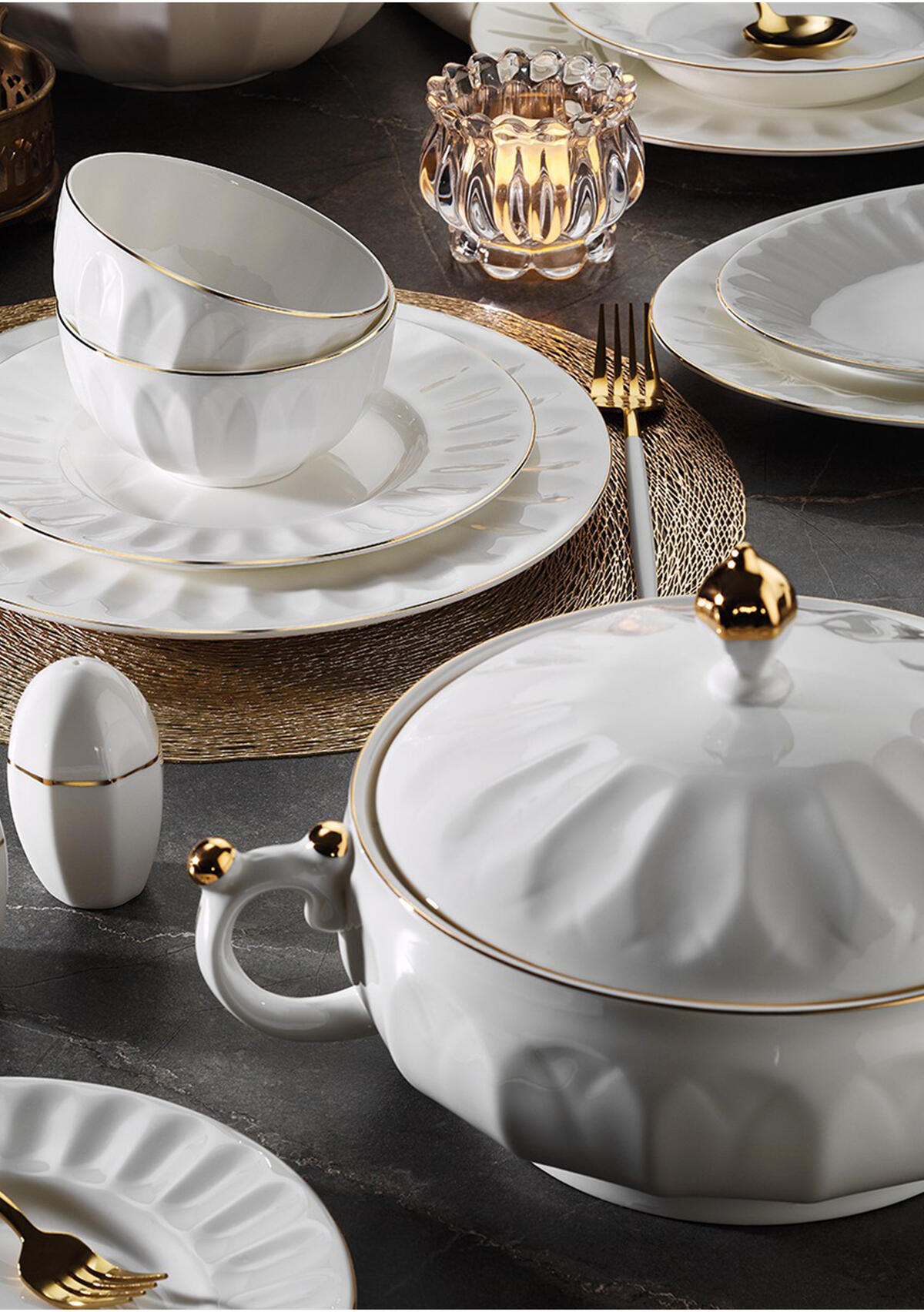 Aryıldız Yemek Takımı 18P Marıanna Lotus Tl4304822