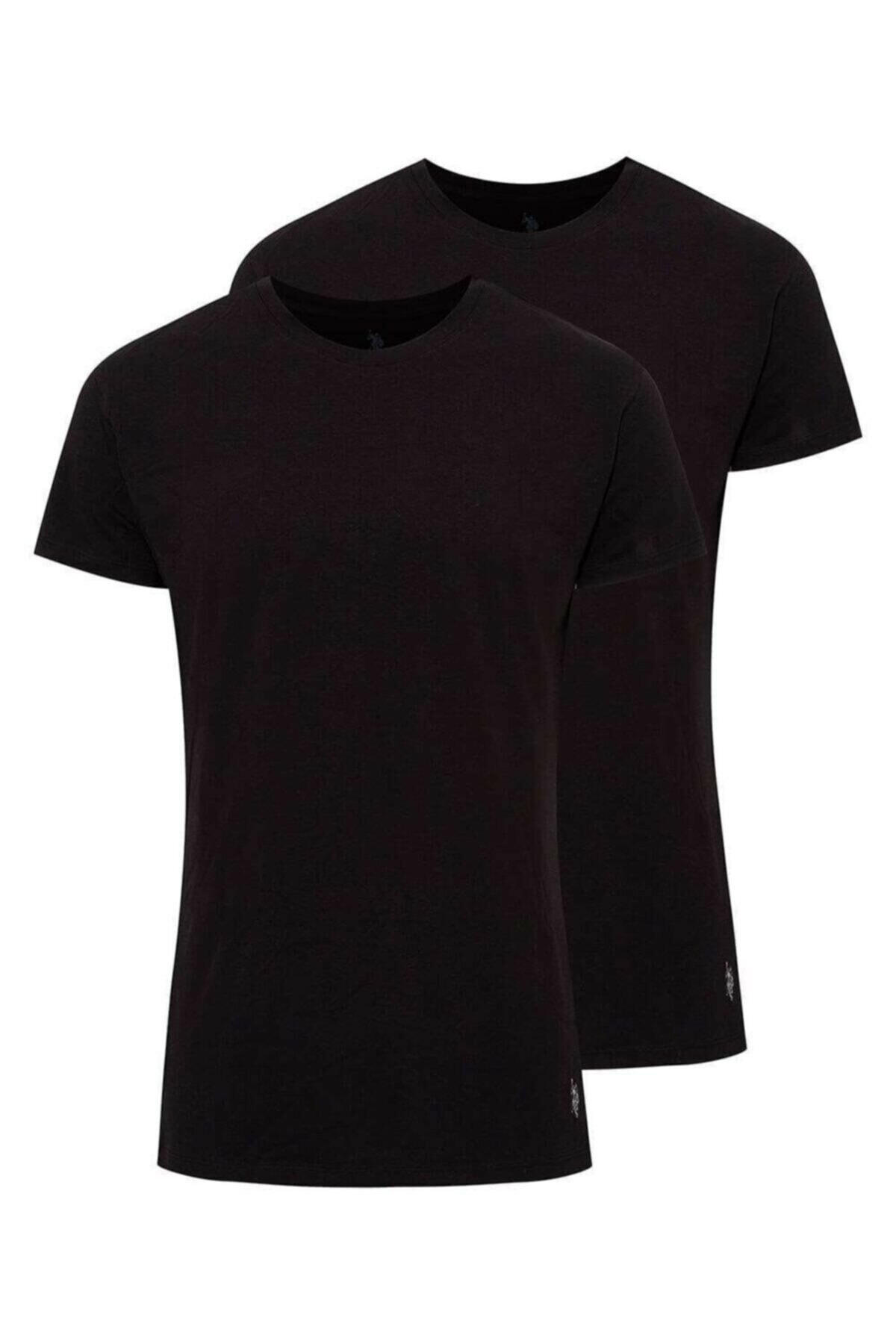 U.S Polo Assn. Erkek Tişört 2Li 80197 Siyah