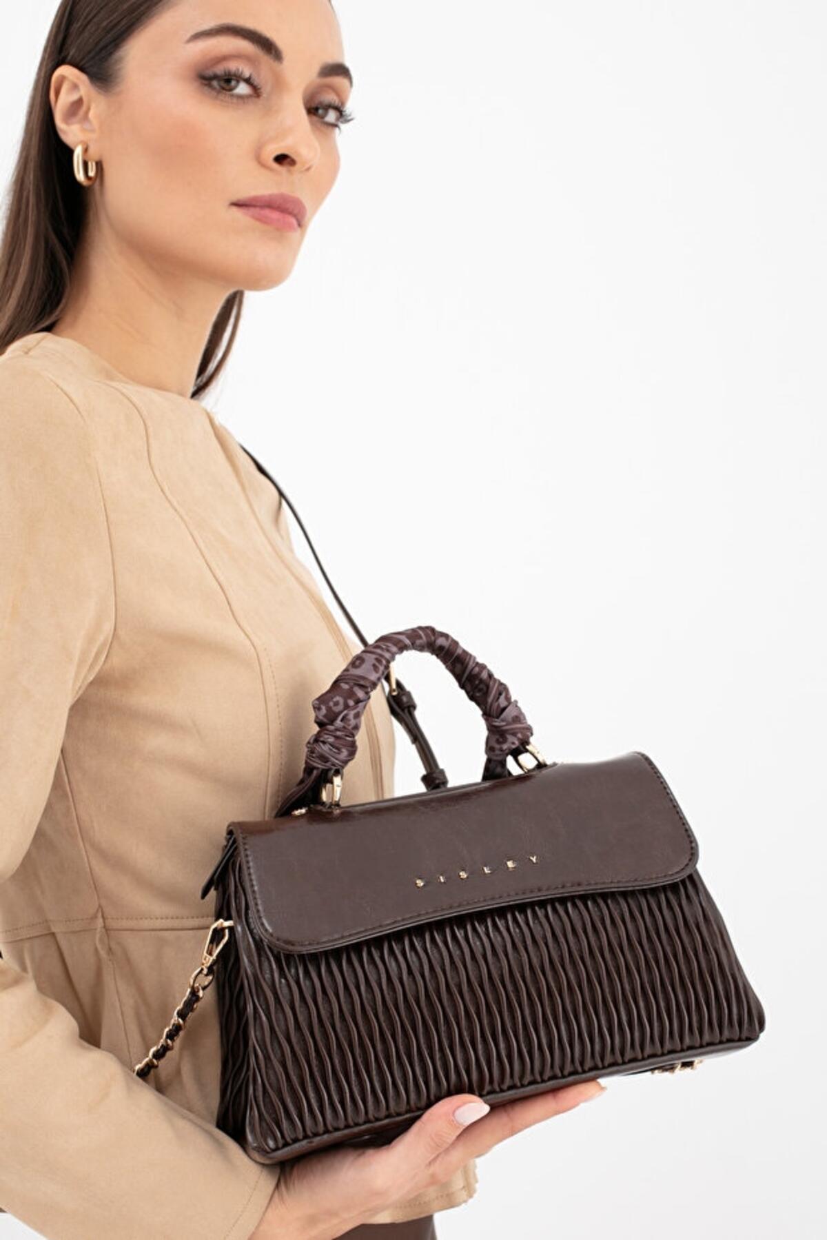 Sisley Kadın Kol Çantası SLY_293 Kahve