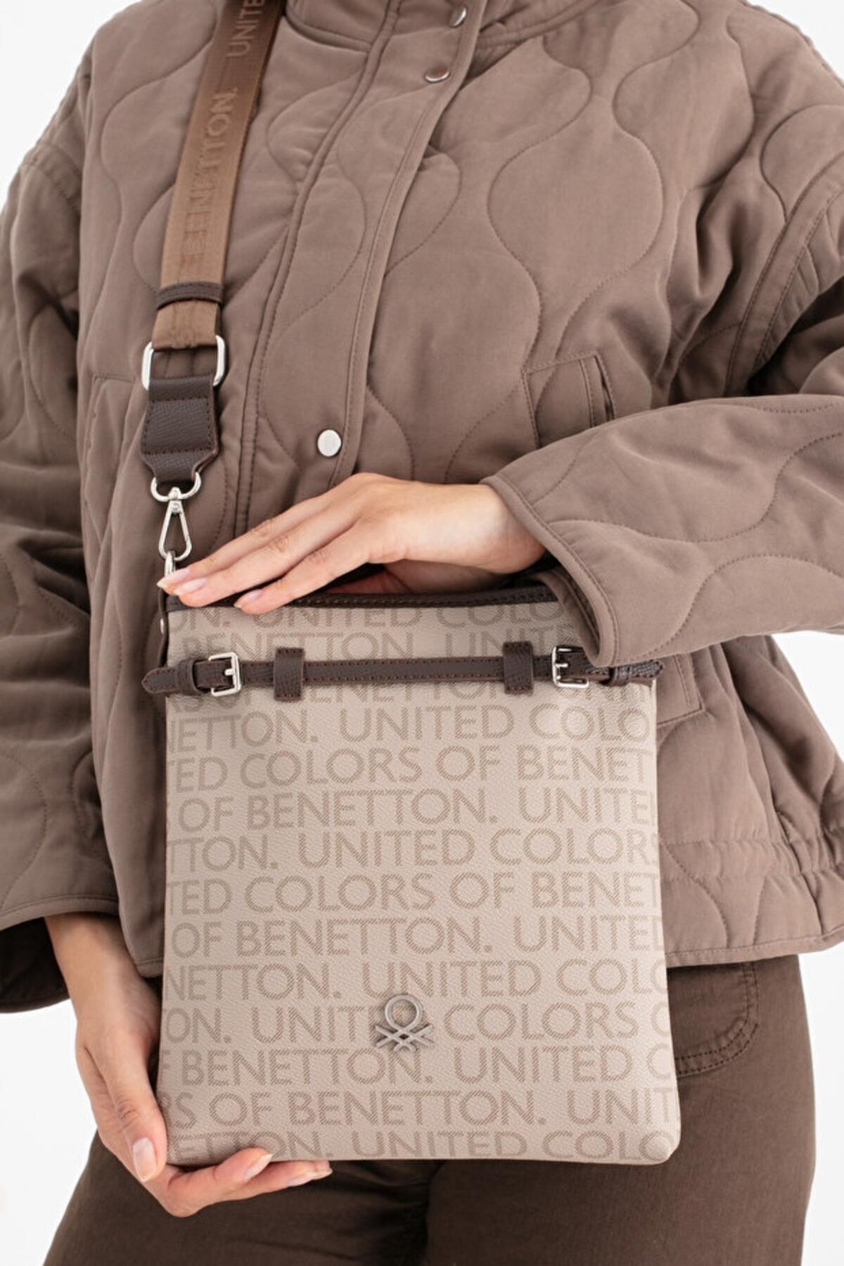 United Colors Of Benetton Kadın Çapraz Çanta BNT_1684 Taş-Kahve United Colors Of Benetton Kadın Çapraz Çanta BNT_1684 Taş-Kahve