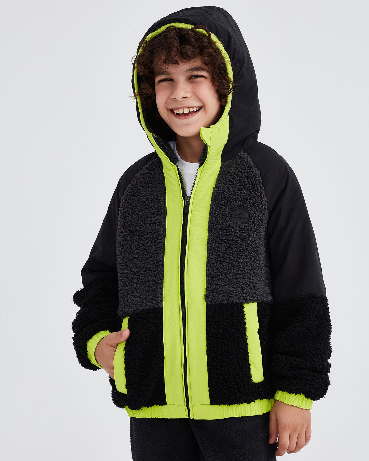 Skechers B Outdoor Fleece Full Zip Sherpa Sk232203-001 Siyah