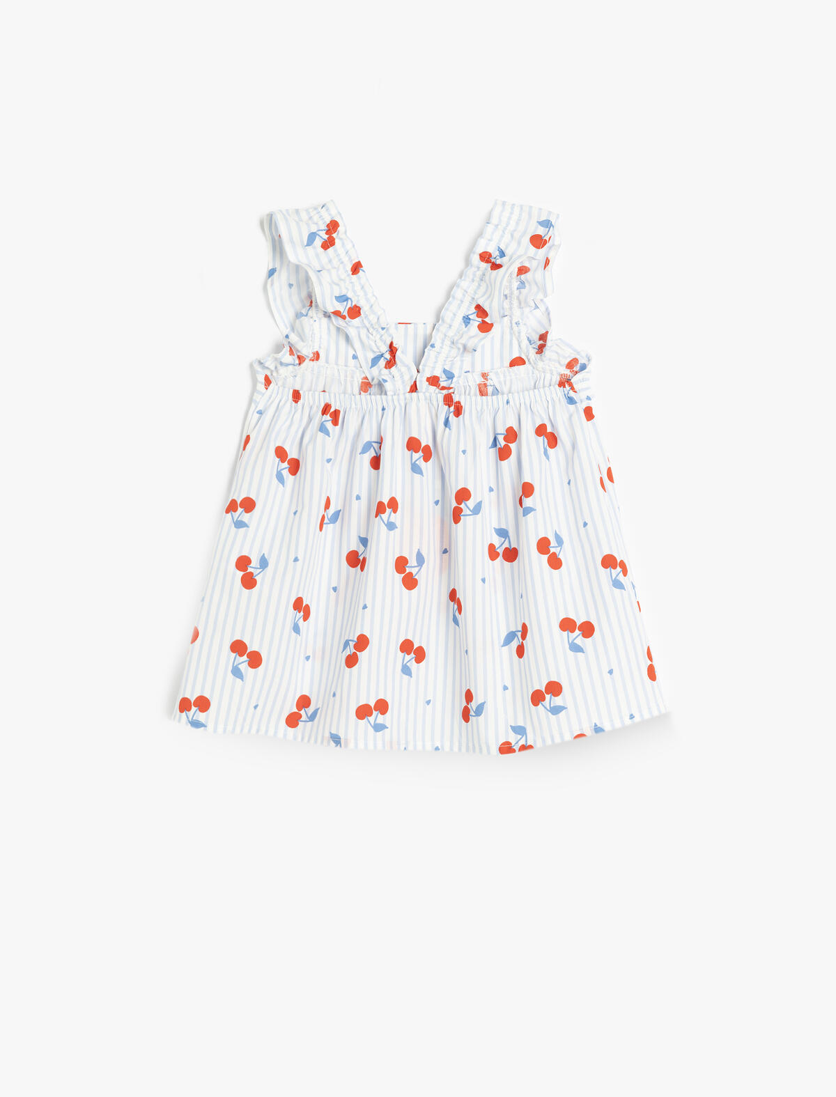 Koton Elbise Kız Bebek 5SMG60014AW Mavi Desenli
