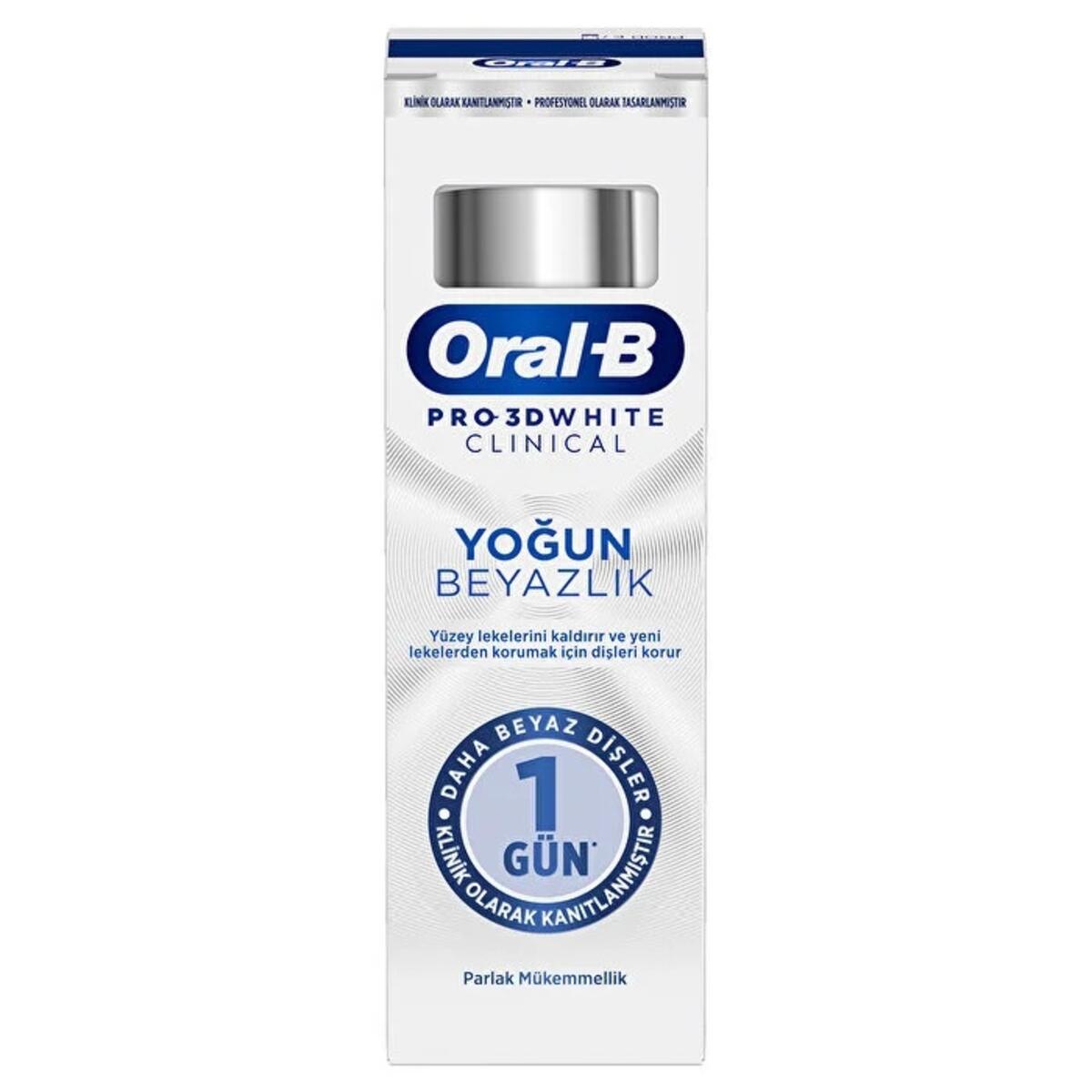 Oral-B Diş Macunu 3D White Clinical Mükemmel Parlaklık 75Ml