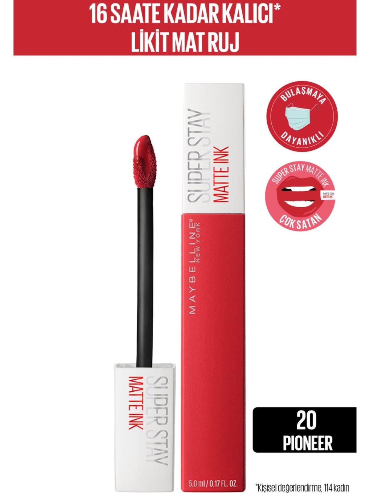 Maybelline Ruj Super Stay Matte İnk Likit No:20