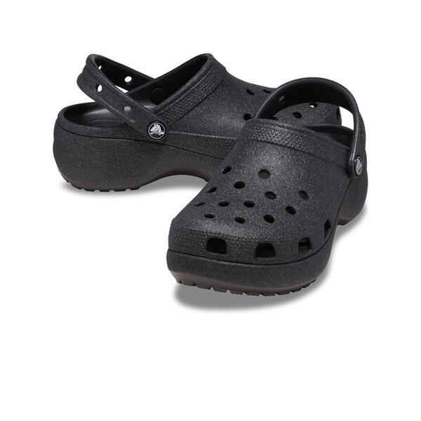 Crocs Classic Platform Glitter Clog 207241_001 Black