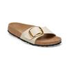 Birkenstock Madrid Big Buckle Tex Rough Canvas Vegan 1026721 Eggshell