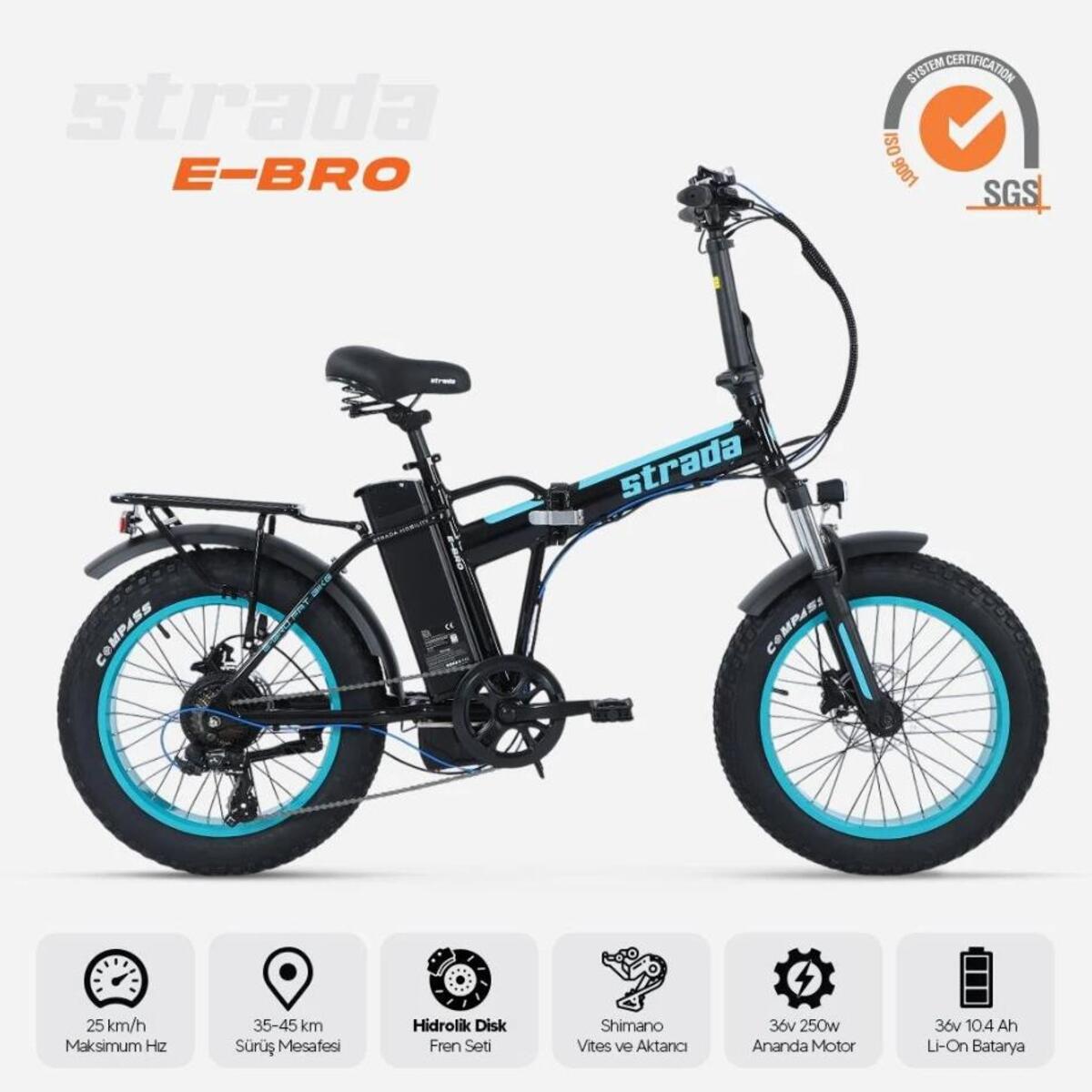 Strada Elektrikli Bisiklet 00131 Turkuaz