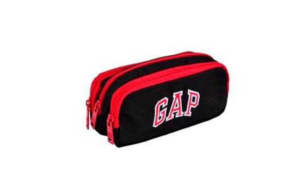 Gap 3 Bölme Kalem Çantası 12867 Siyah