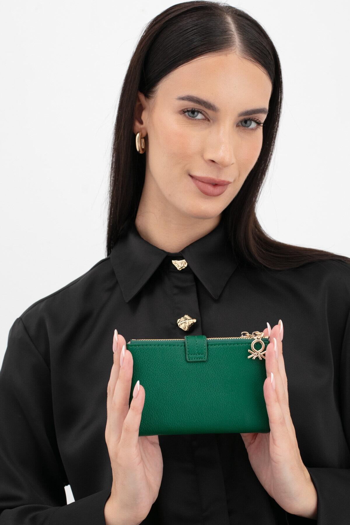United Colors Of Benetton Kadın Cüzdan BNT_1630 Yeşil