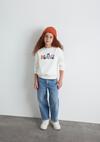Mavi Sweatshirt Kız Çocuk M7S10169-70057 Ekru