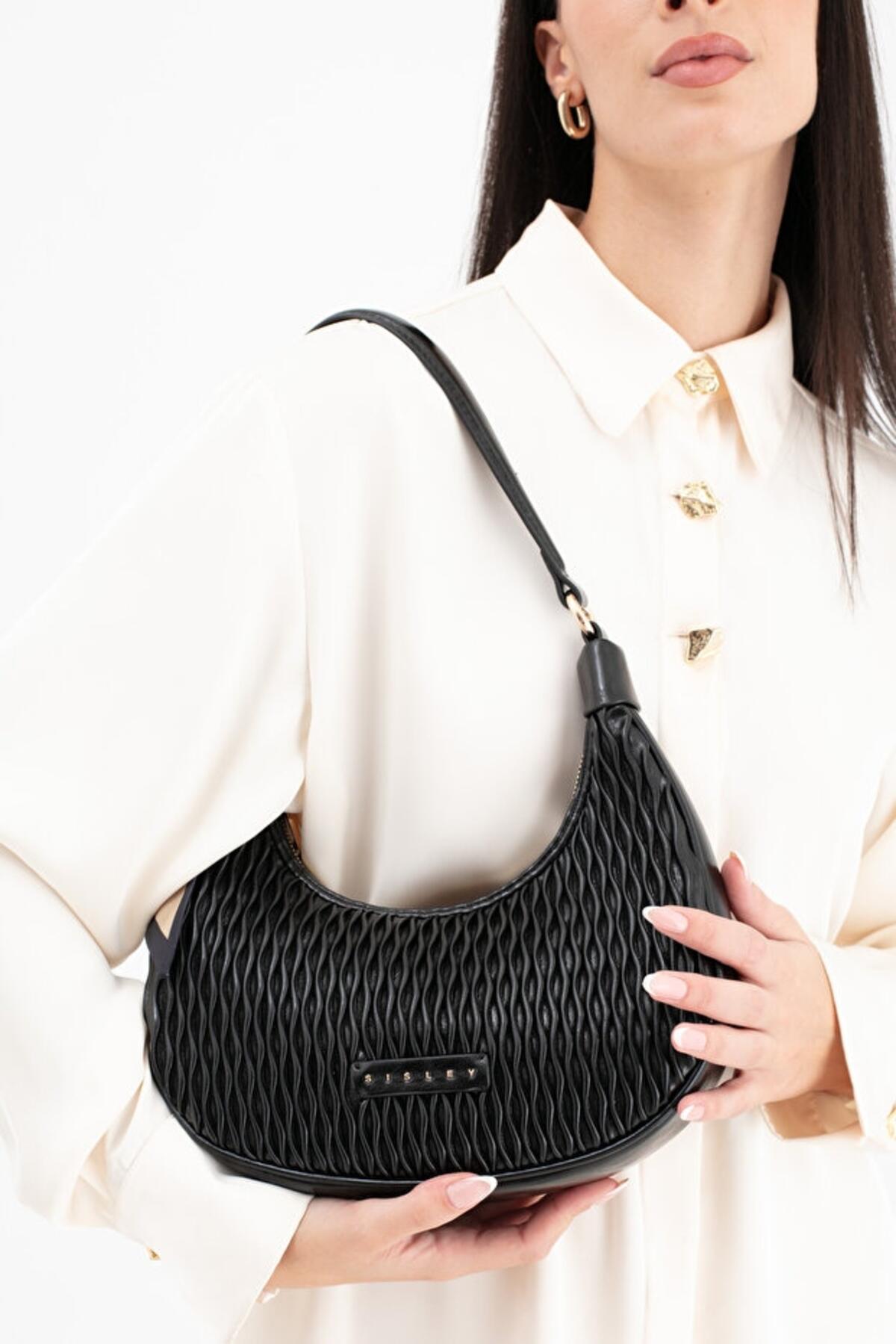 Sisley Kadın Kol Çantası SLY_292 Siyah