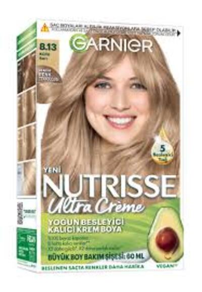 Garnier Saç Boyası Nutrisse Ultra Creme No:8.13 Küllü Sarı (Dy)