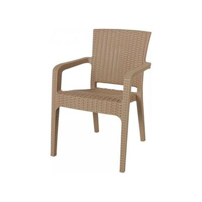 Comfort Sandalye Lilyum Rattan Cappucino