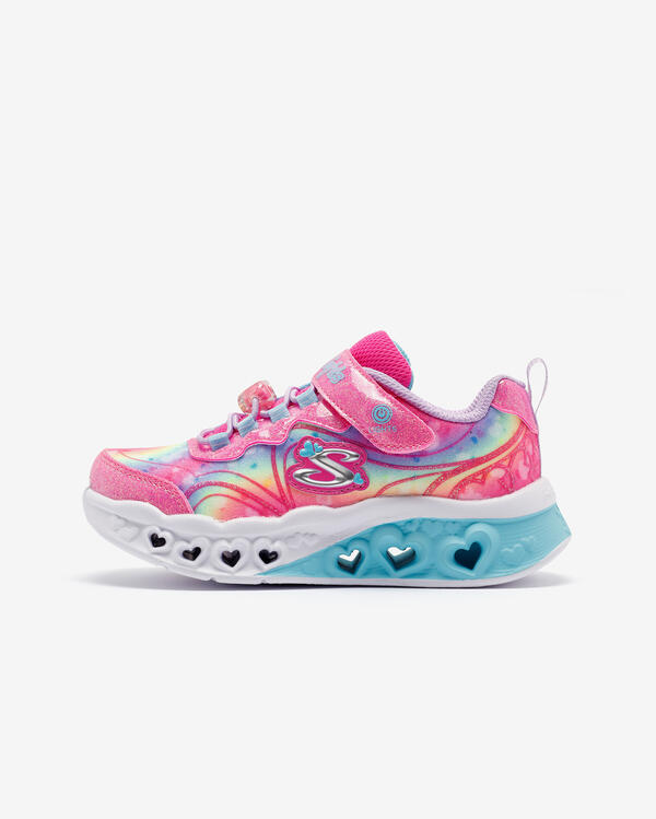 Skechers Flutter Heart Lights-Groovy Swirl Tqhp 303253 Pembe