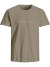 Jack&Jones Tişört 12282251 Koyu Bej
