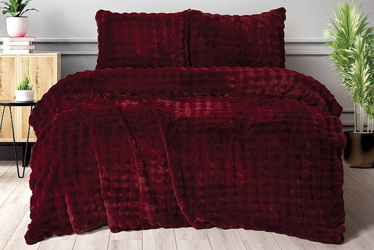 Merinos Yorgan Seti Dıamond Çk Bubble Bordo